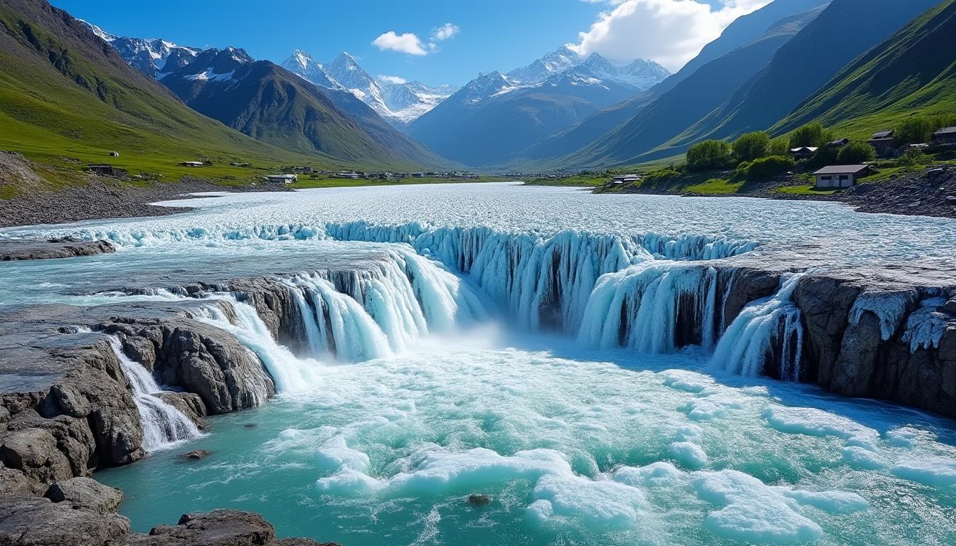 la fonte rapide des glaciers andins met en danger l'approvisionnement en eau potable des vallées, affectant les communautés locales et la biodiversité.