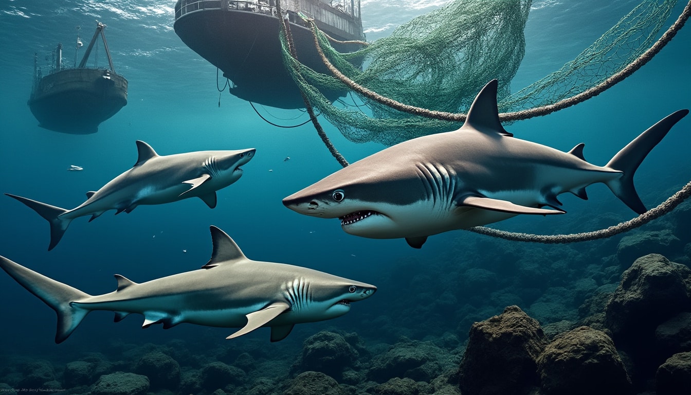 découvrez comment la surpêche industrielle menace gravement les populations de requins pélagiques, impactant l'équilibre des écosystèmes marins et la biodiversité.
