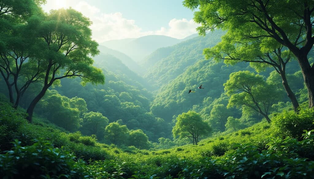 découvrez comment la reforestation massive contribue à absorber les excédents de dioxyde de carbone dans l'atmosphère, aidant ainsi à lutter contre le changement climatique.